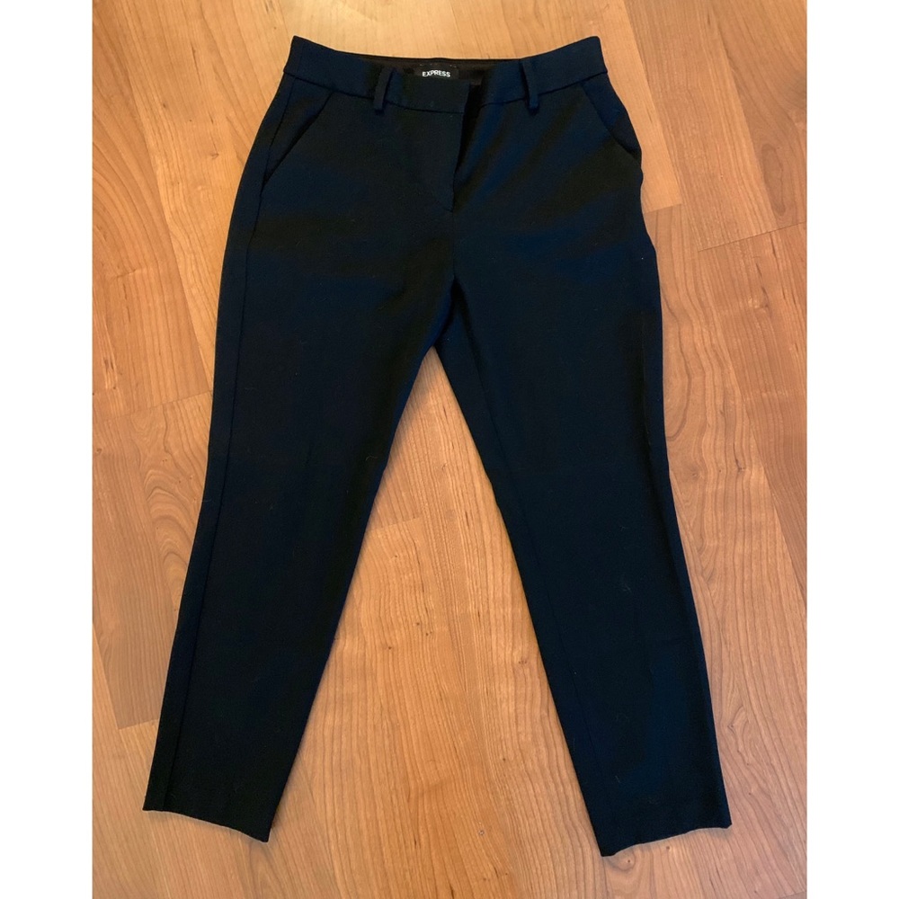Express Columnist Ankle Pant - Black